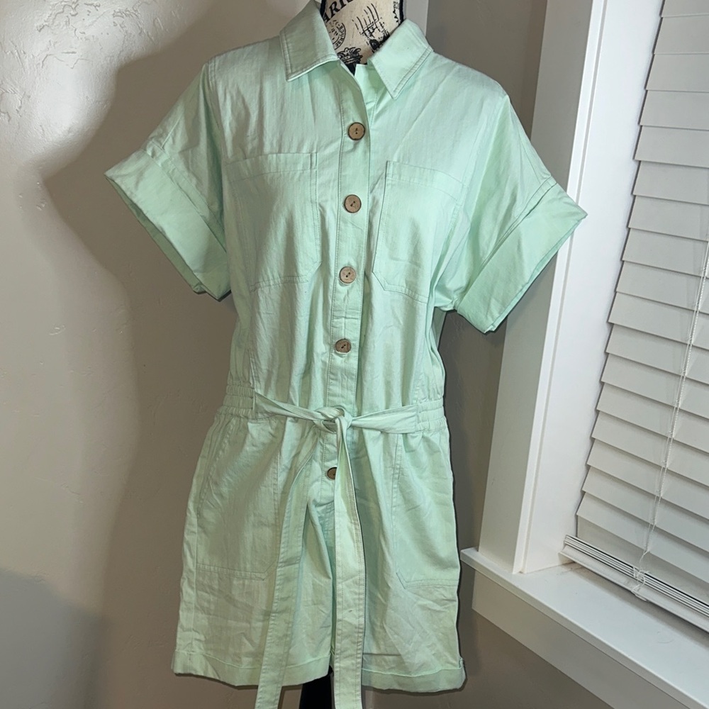 Oat New York Mint Romper NWT